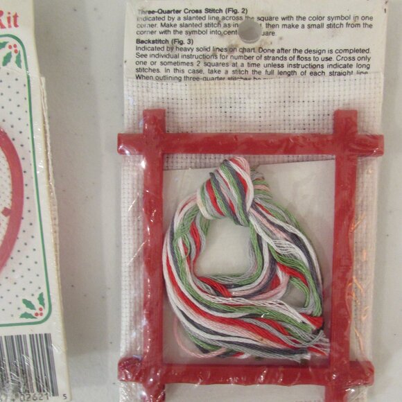 Santa/Mouse/Bear Mini Cross Stitch Kits - Christmas Ornaments - Picture 8 of 12